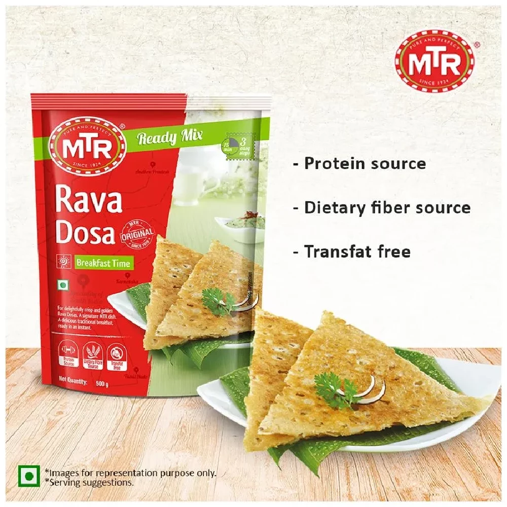 MTR Original Rava Dosa Ready Mix, 500 g Pouch-6.webp